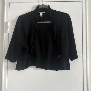 White House/Black Market Black bolero sweater